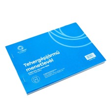 Tehergépjármű menetlevél A5, 100 lapos D.GEPJ.21/5 Bluering® Tehergépjármű menetlevél A5, 100 lapos D.GEPJ.21/5 Bluering®