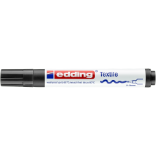 Textilfilc 2-3mm, kerek Edding 4500 fekete
