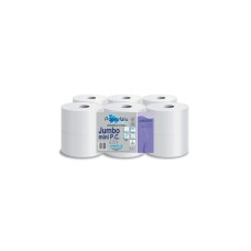 Toalettpapír 2 rétegű közületi átmérő: 20 cm 100% cellulóz 150 m/tekercs 12 tekercs/csomag Jumbo Super Mini_Paperdi