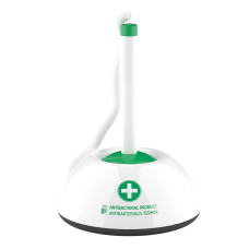 Ügyféltoll antibakteriális Ico Lux fehér/zöld test, írásszín kék