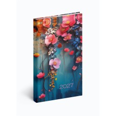 Zsebnaptár álló Picture, fehér lapokkal floral Realsystem 2027. Zsebnaptár álló Picture, fehér lapokkal floral Realsystem 2027.