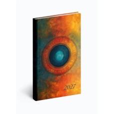Zsebnaptár álló Picture, fehér lapokkal mandala Realsystem 2027. Zsebnaptár álló Picture, fehér lapokkal mandala Realsystem 2027.