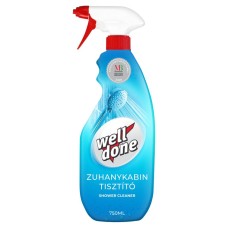 Zuhanykabin tisztítószer szórófejes 750 ml Well Done Zuhanykabin tisztítószer szórófejes 750 ml Well Done